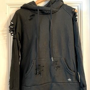 Alo Yoga Distressed Hoodie